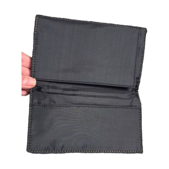 NWT Alan Stuart Brown and Black Checkbook Cover - Picture 4 of 8